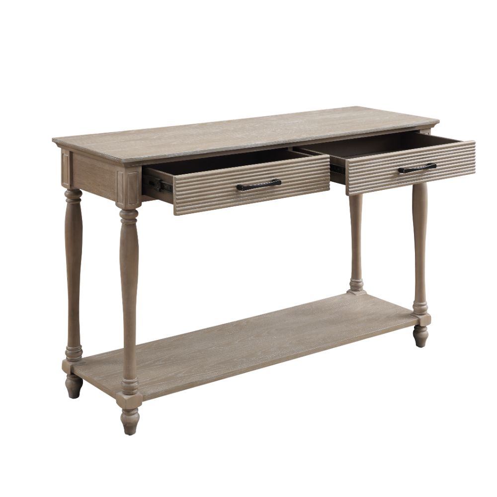 Ariolo Sofa Table 83223 Weathered Oak Finish | Acme | Home Elegance USA