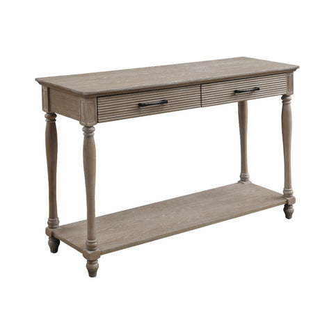 Ariolo Sofa Table 83223 Weathered Oak Finish | Acme | Home Elegance USA