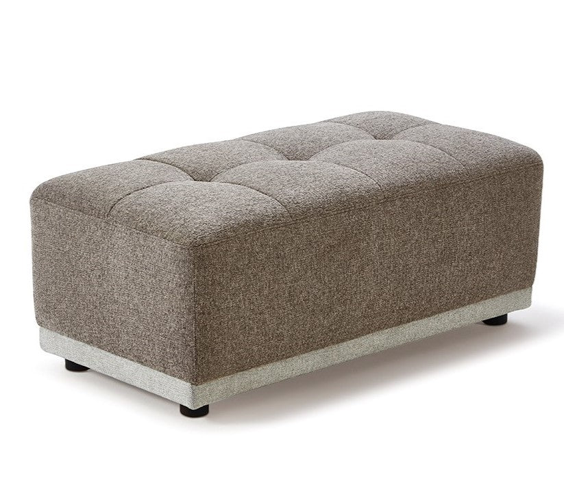 Ekron - Modern Brown & Beige Fabric Modular Sectional Sofa - View Image 1