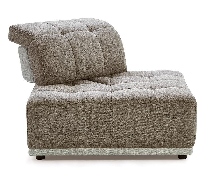 Ekron - Modern Brown & Beige Fabric Modular Sectional Sofa - View Image 1