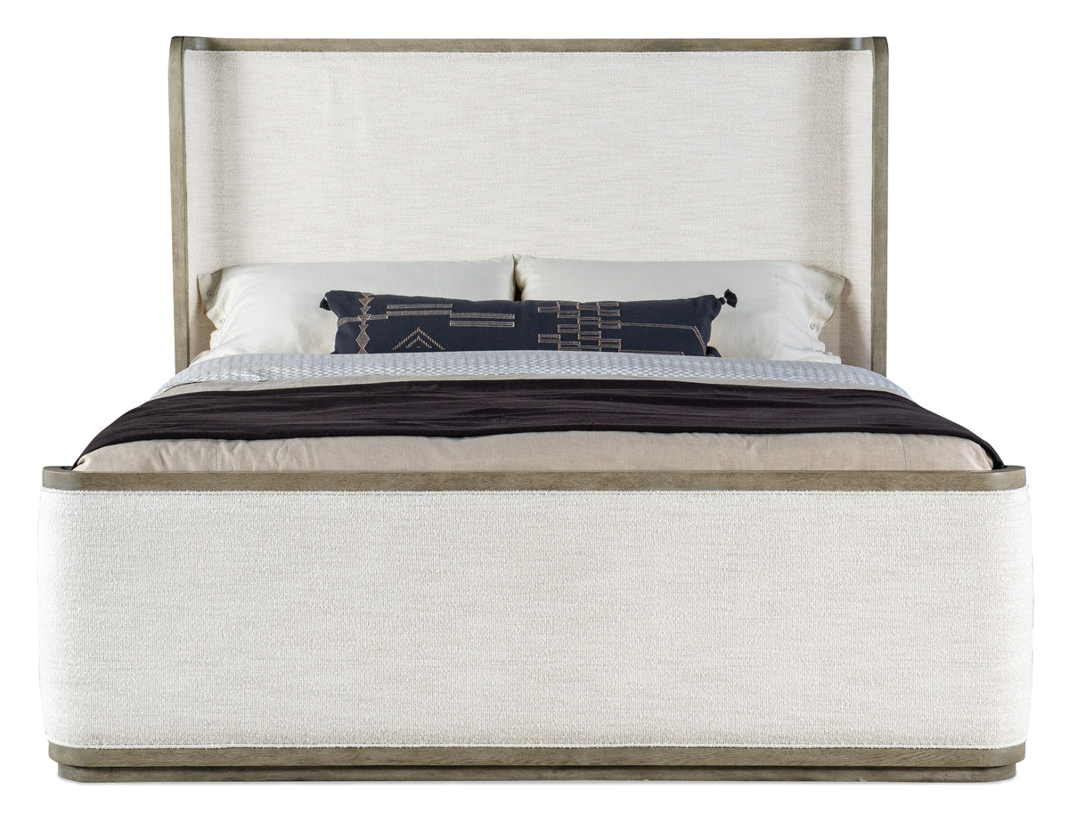 Linville Falls Boones California King Upholstered Shelter Bed - Beige by Hooker Furniture - View 4