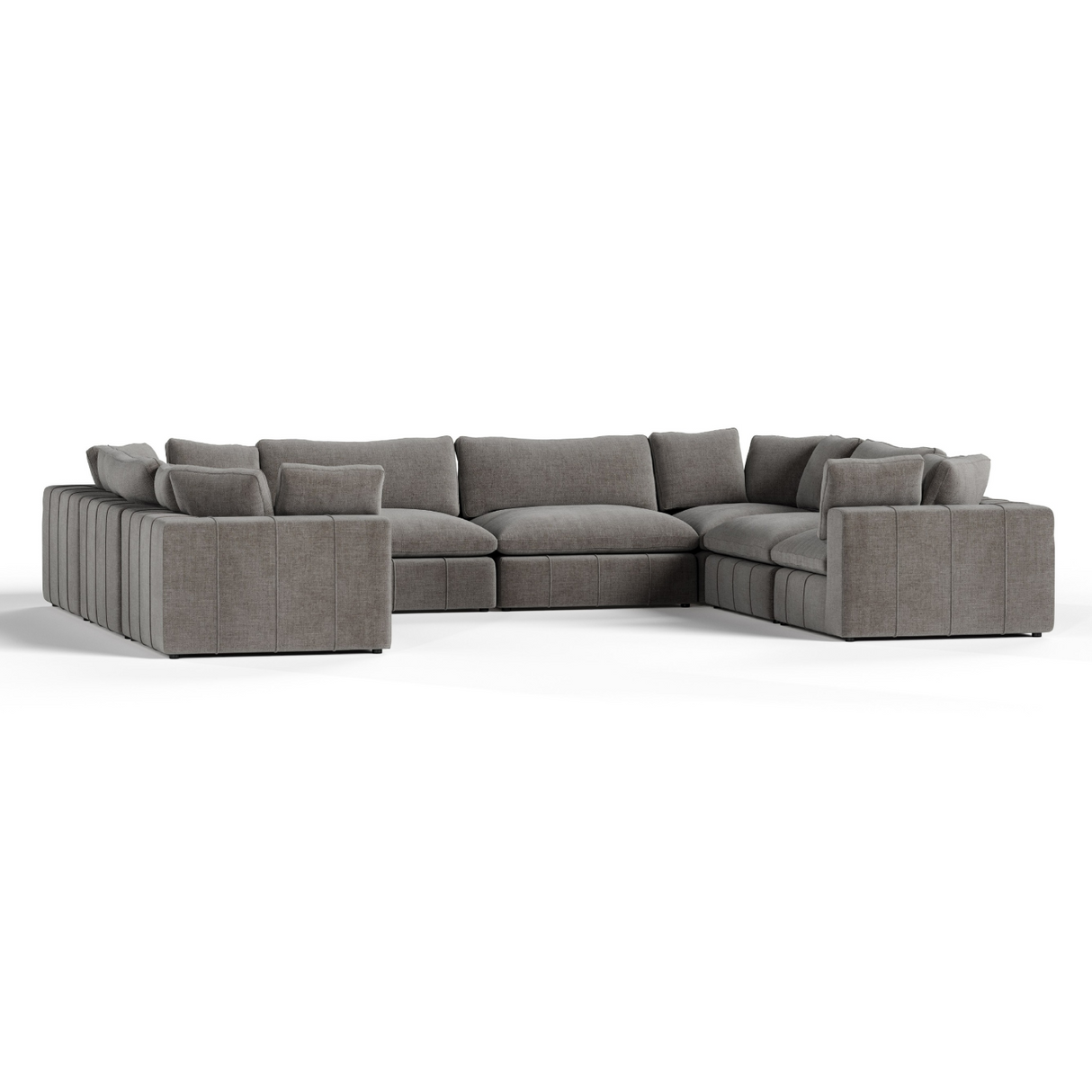 Vicki - Modern Grey Fabric Modular Sectional Sofa-8-Piece Sectional - View Image 1