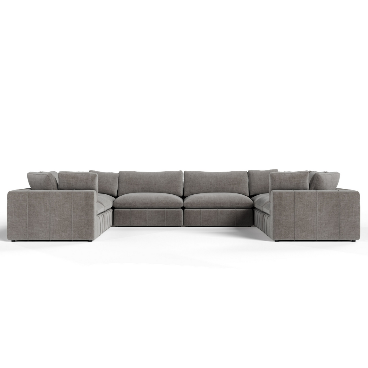Vicki - Modern Grey Fabric Modular Sectional Sofa-8-Piece Sectional - View Image 1