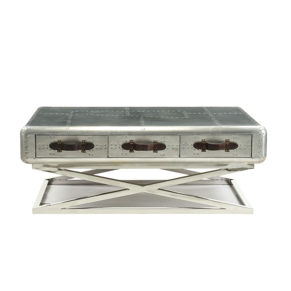 Brancaster Coffee Table 83555 Aluminum | Acme | Home Elegance USA