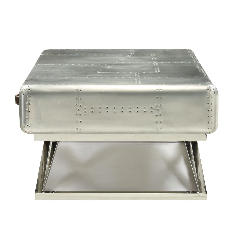 Brancaster Coffee Table 83555 Aluminum | Acme | Home Elegance USA