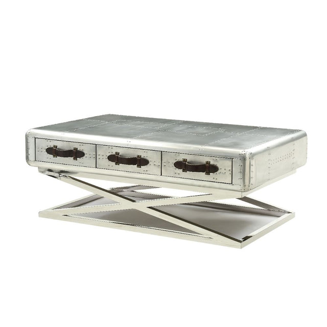 Brancaster Coffee Table 83555 Aluminum | Acme | Home Elegance USA