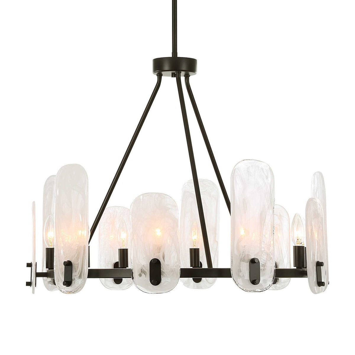 Ellipse 10 Light Chandelier - Bronze by Uttermost - View 5