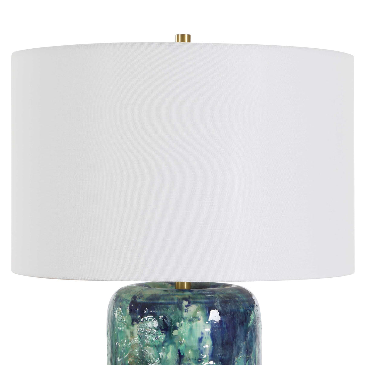 Out Of The Blue Table Lamp - Blue / Green by Uttermost - View 5