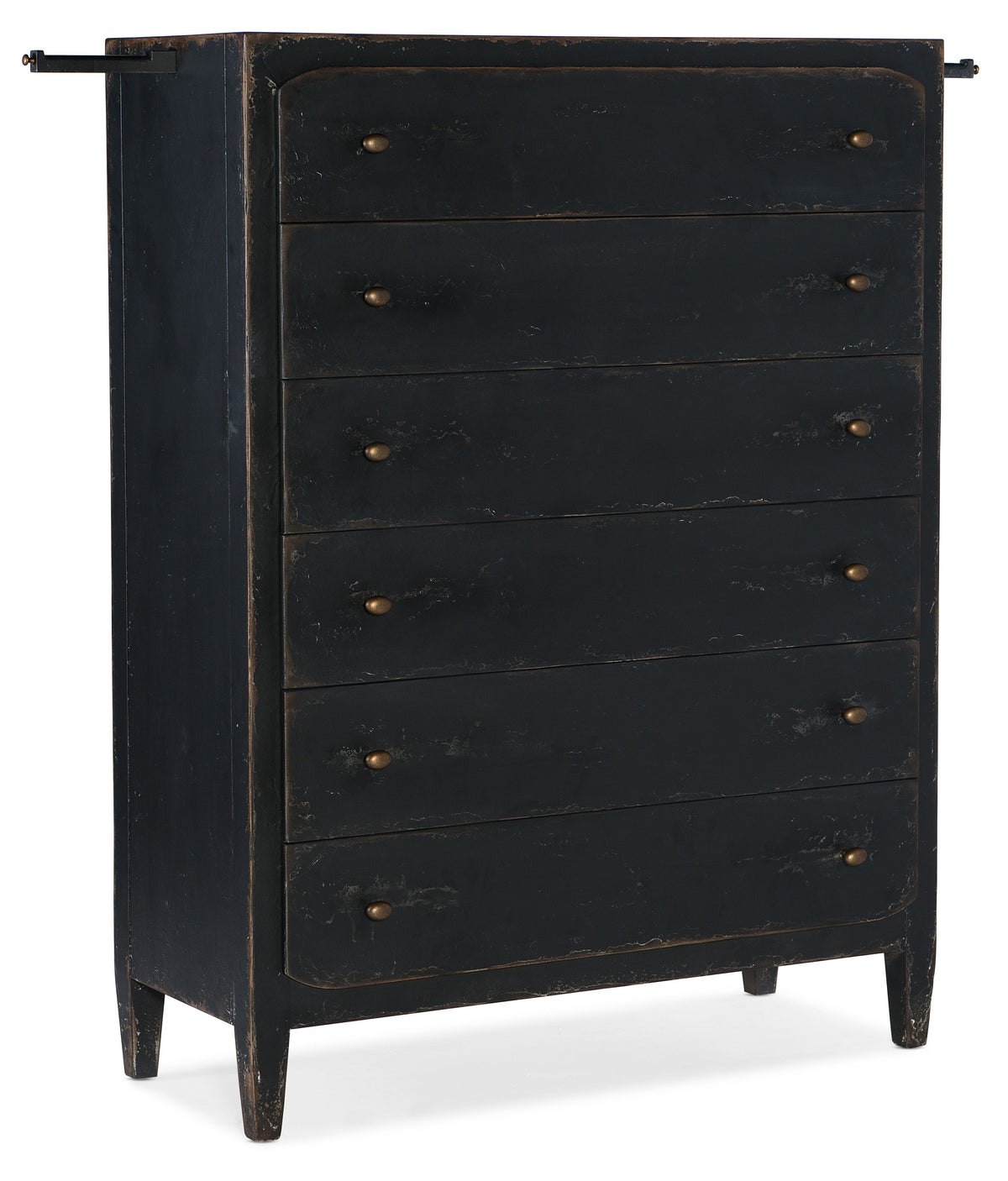 Ciao Bella 6-Drawer Chest - Black by Hooker Furniture - View 3