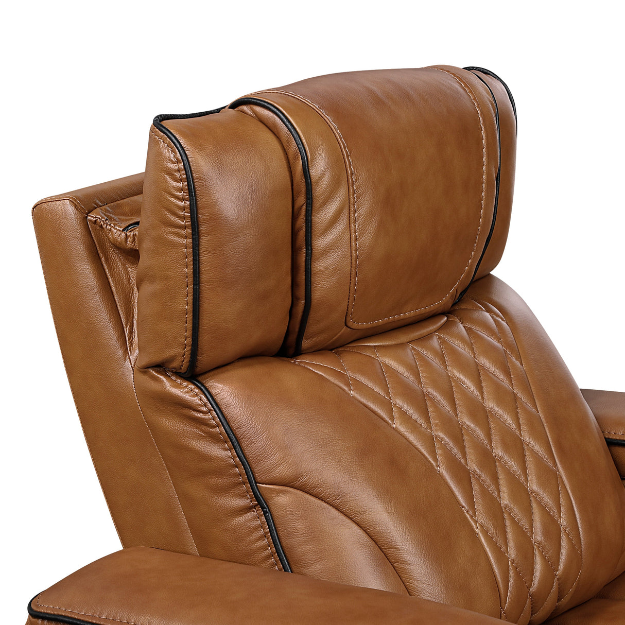 Apex Power Reclining Chair with Massage, Heat, LED Lights - Leather | Homelegance - sold by Home Elegance USA