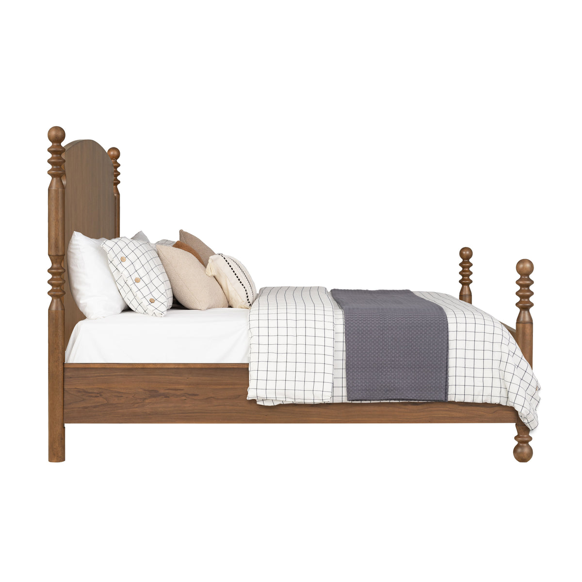 Azalea King Panel Bed - Walnut | Flexsteel