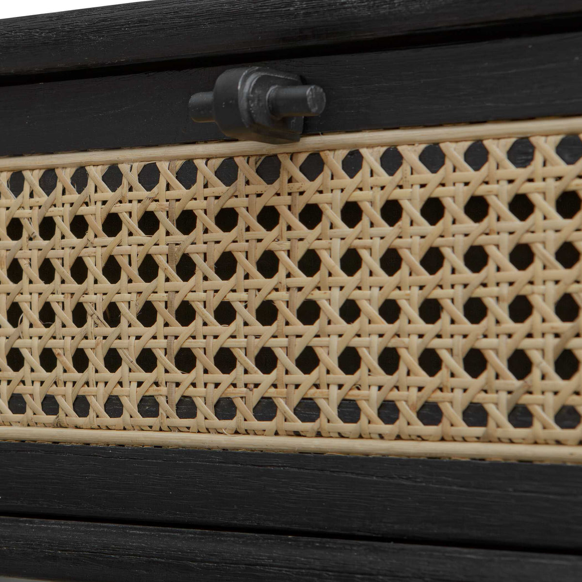 Coast Rattan Side Table Black / Woodtone - Black / Light Brown by Uttermost - View 4