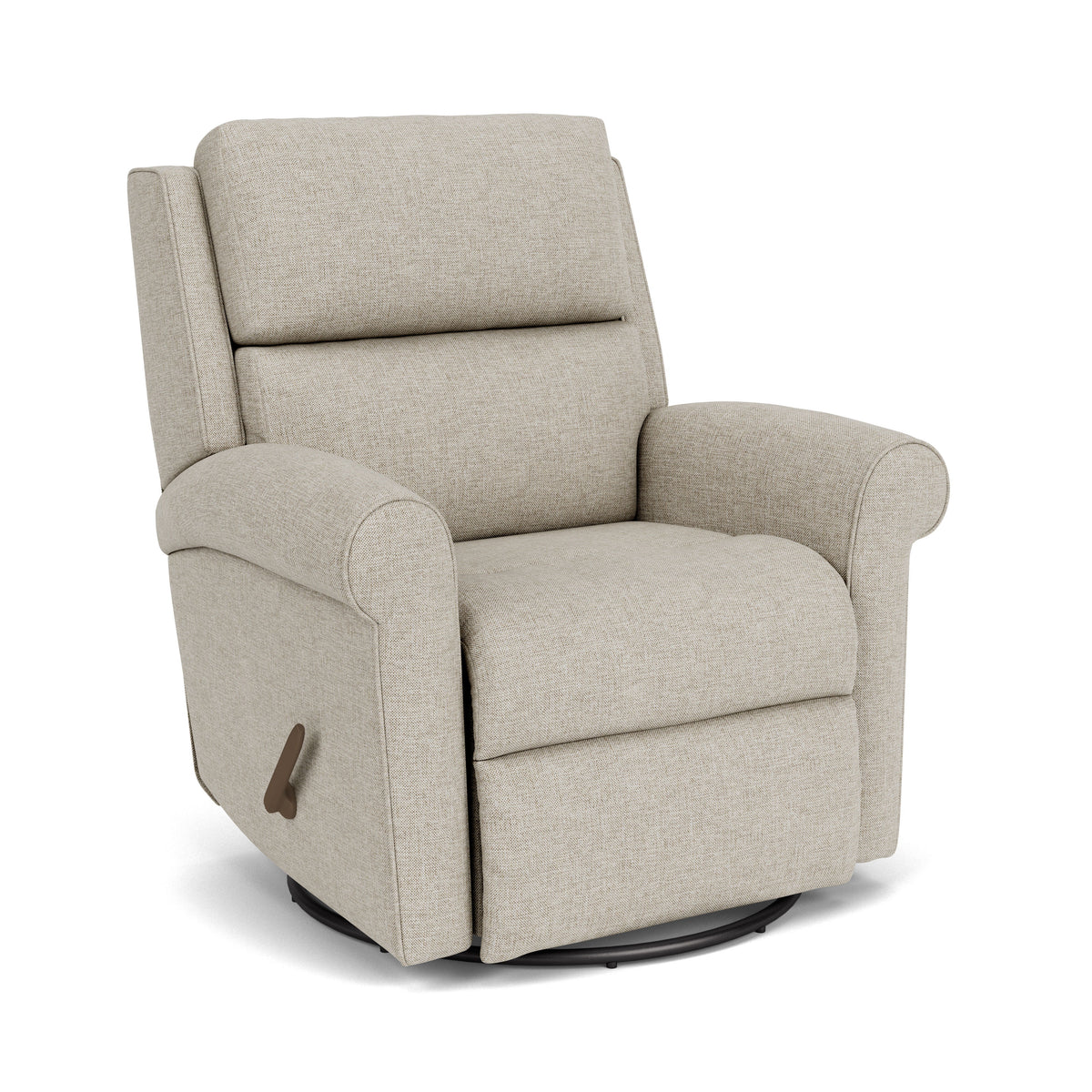 Belle Traditional Fabric Swivel Gliding Recliner | Flexsteel