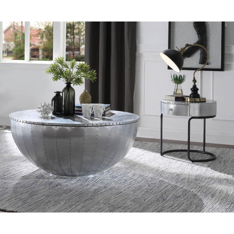 Brancaster Coffee Table 84880 Aluminum | Acme | Home Elegance USA