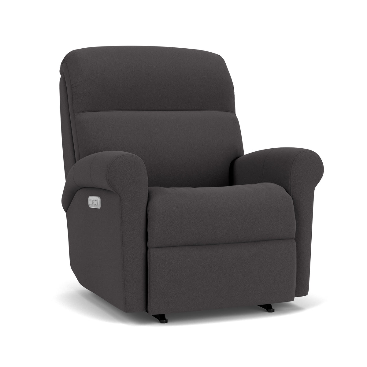 Davis Traditional Leather Power Rocking Recliner, Power Headrest | Flexsteel