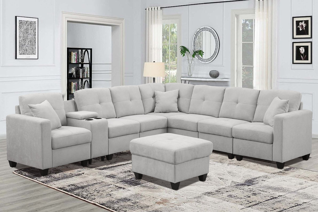 Sectional Sofa, LIGHTGREY - sold by Home Elegance USA