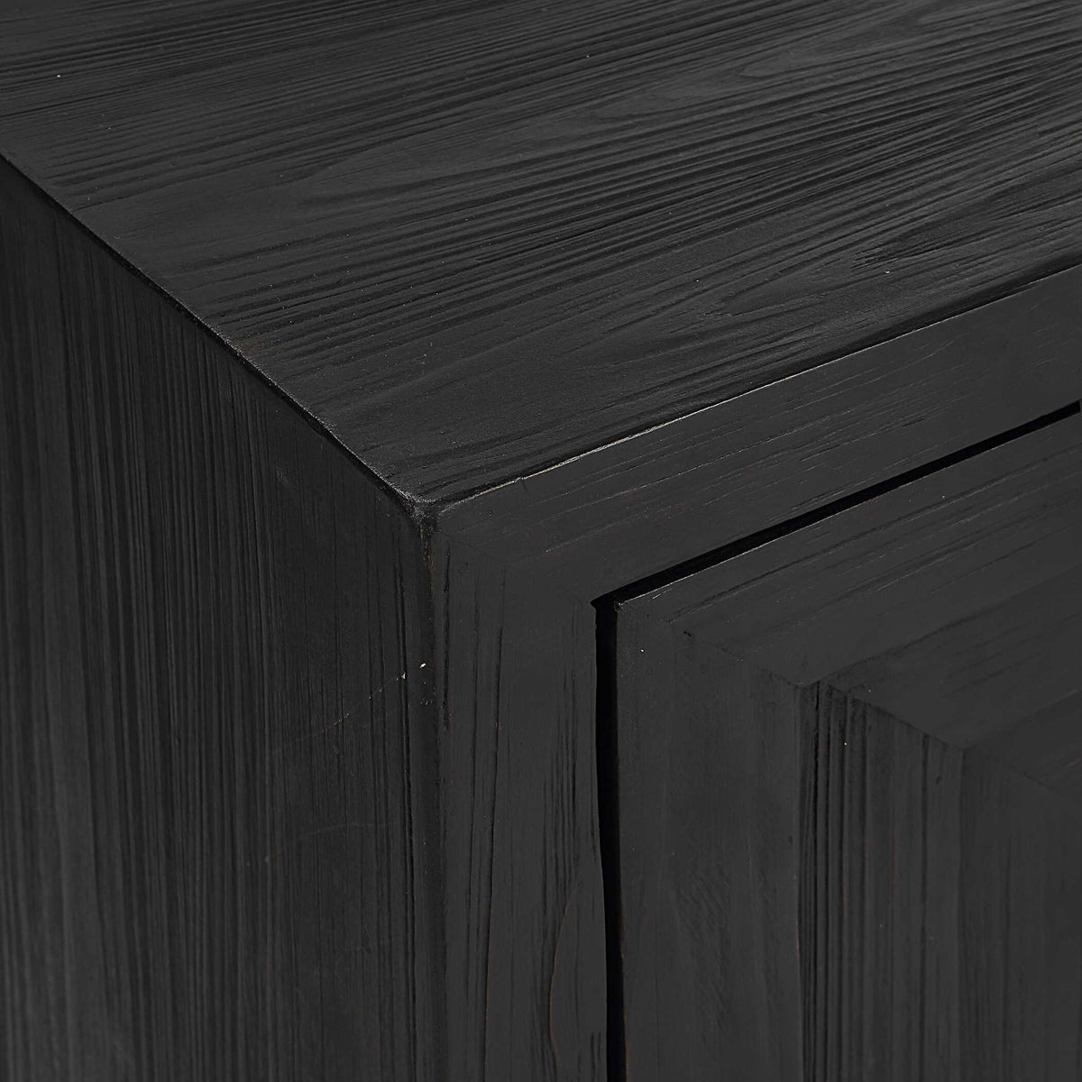 Aiken Geometric Cabinet / End Table - Black by Uttermost - View 7