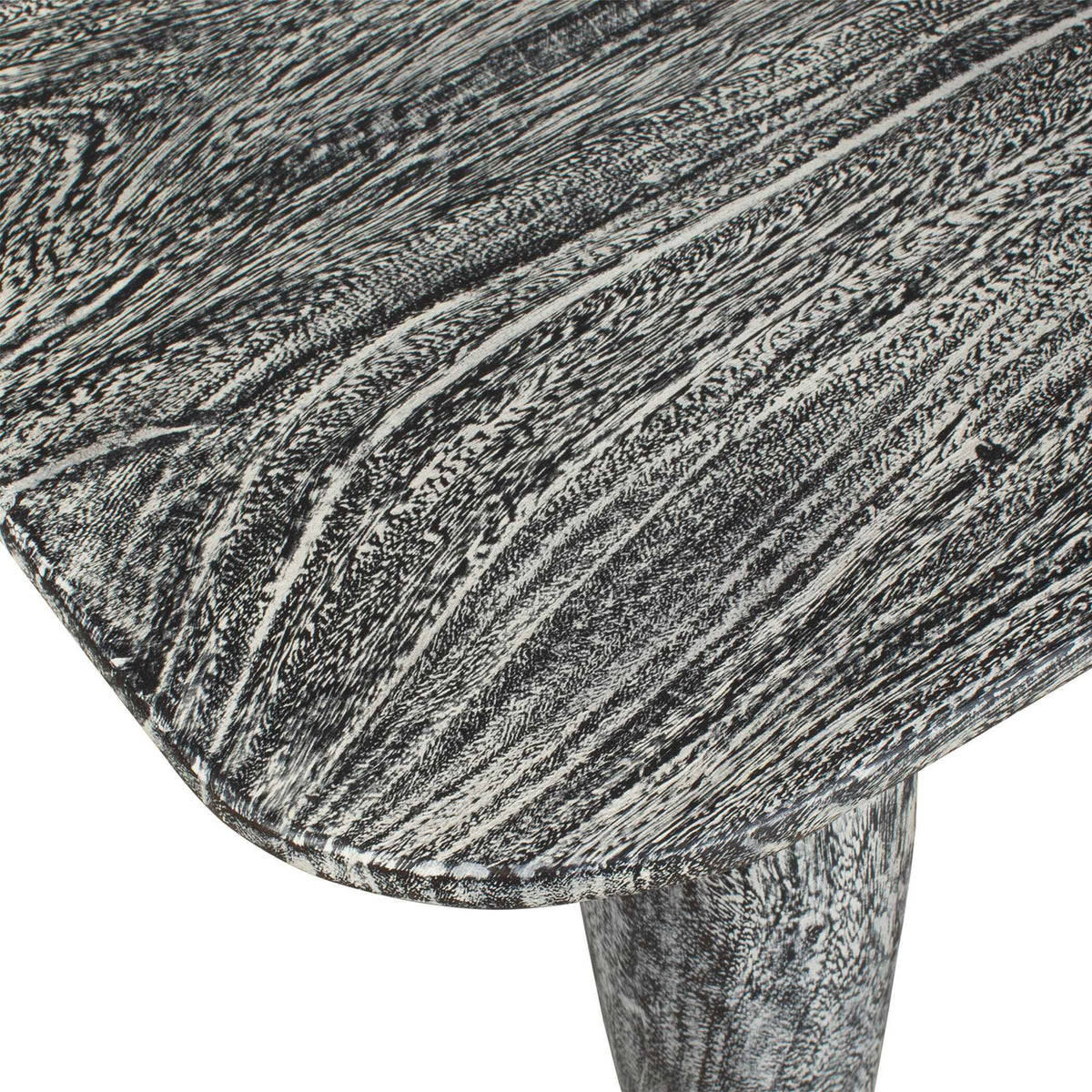 Fade To Black Wood Bench - Black / White by Uttermost - View 7