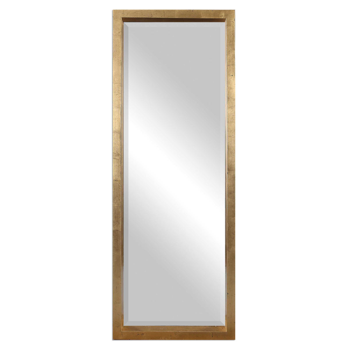 Edmonton Leaner Mirror - Gold by Uttermost - View 1
