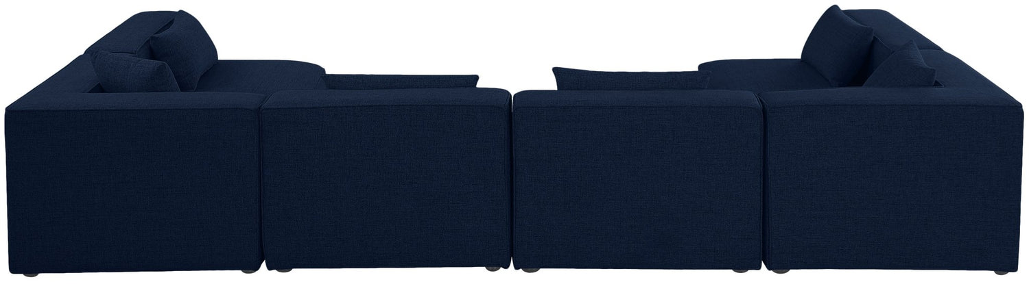 Cube - Modular Sectional 6 Piece - Navy | Home Elegance USA
