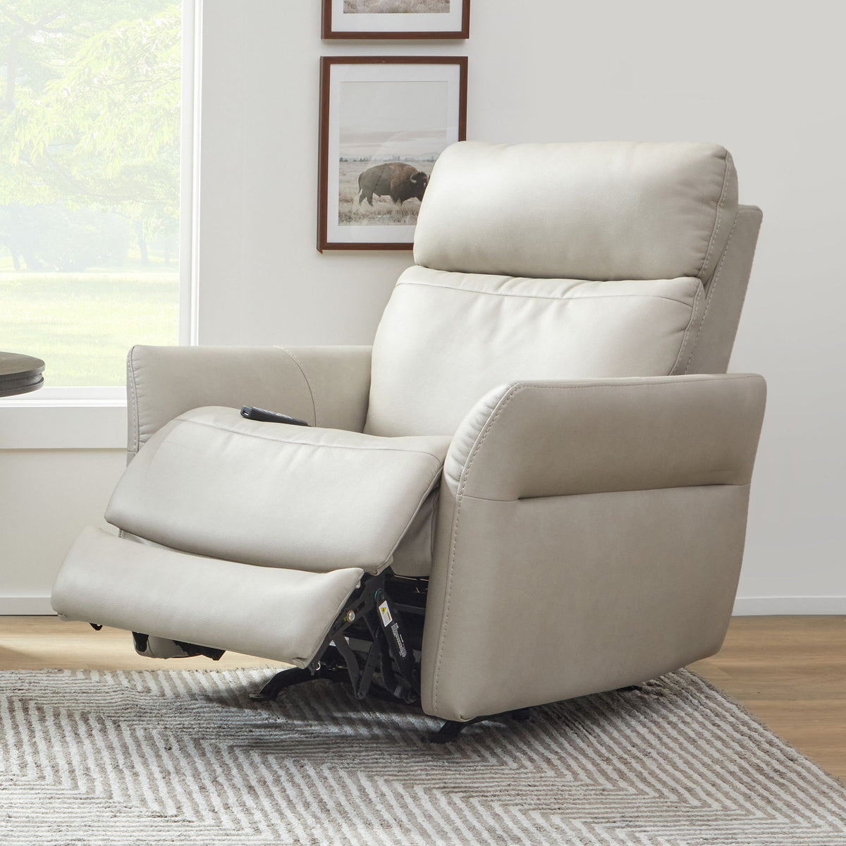 Artemis Power Rocking Recliner With Power Headrest, Lumbar, Heat & Massage - Dove | Flexsteel