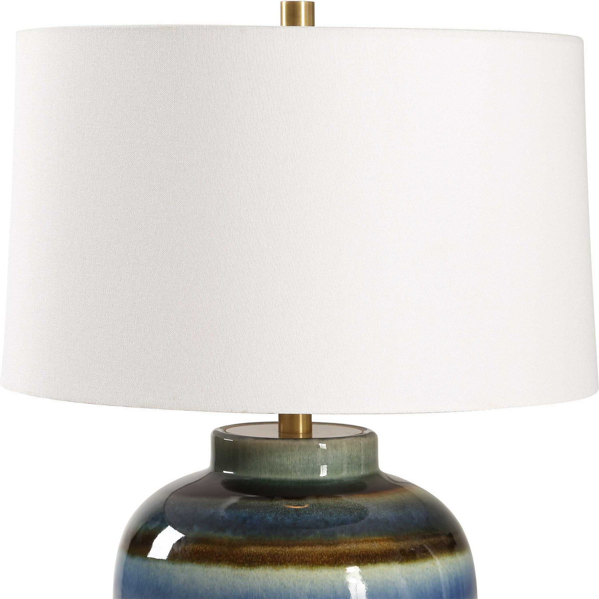 Judarn Table Lamp Blue / Brown - Blue / Dark Brown by Uttermost - View 5