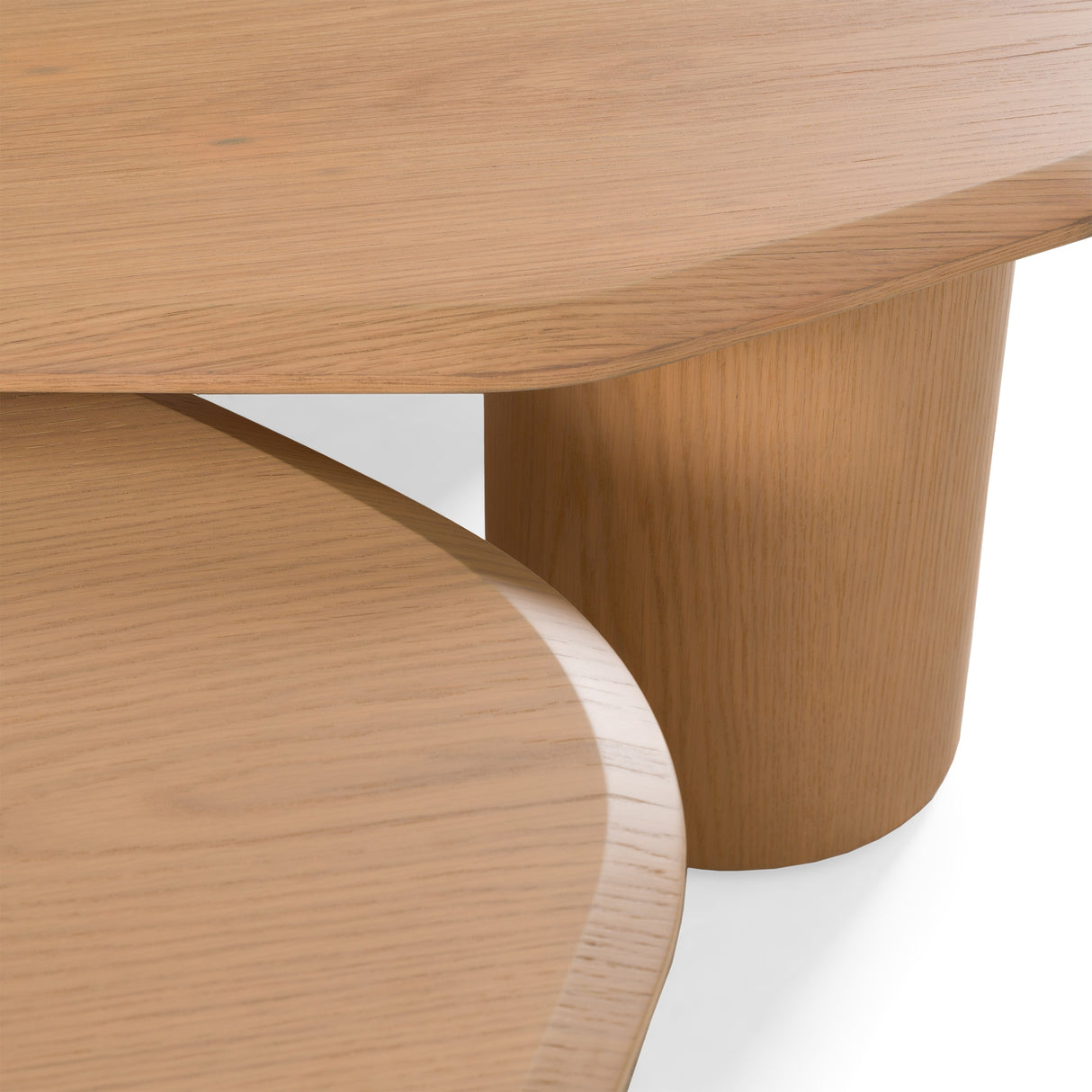 Seymour - Modern White Oak Coffee Table Set - View Image 1