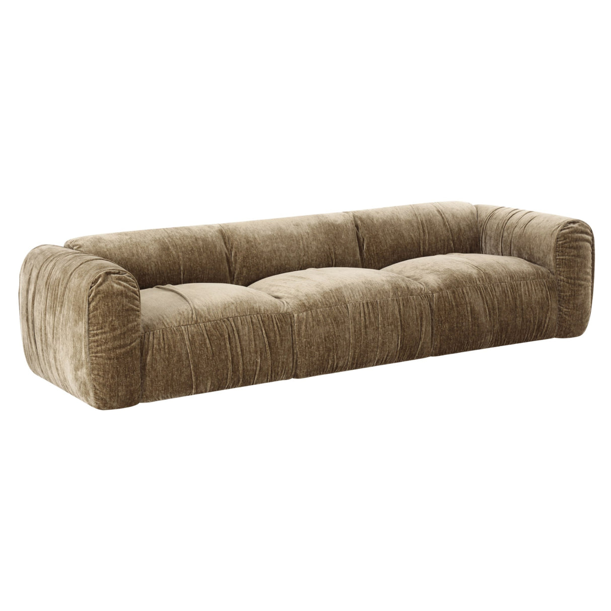 Siegal - Modern Olive Green Fabric Sofa - View Image 1