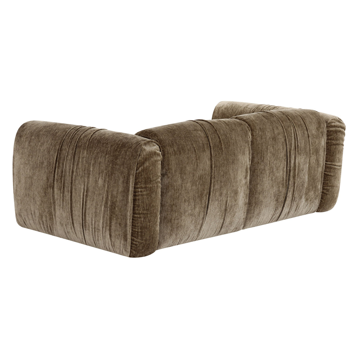 Siegal - Modern Olive Green Fabric Loveseat Sofa - View Image 1