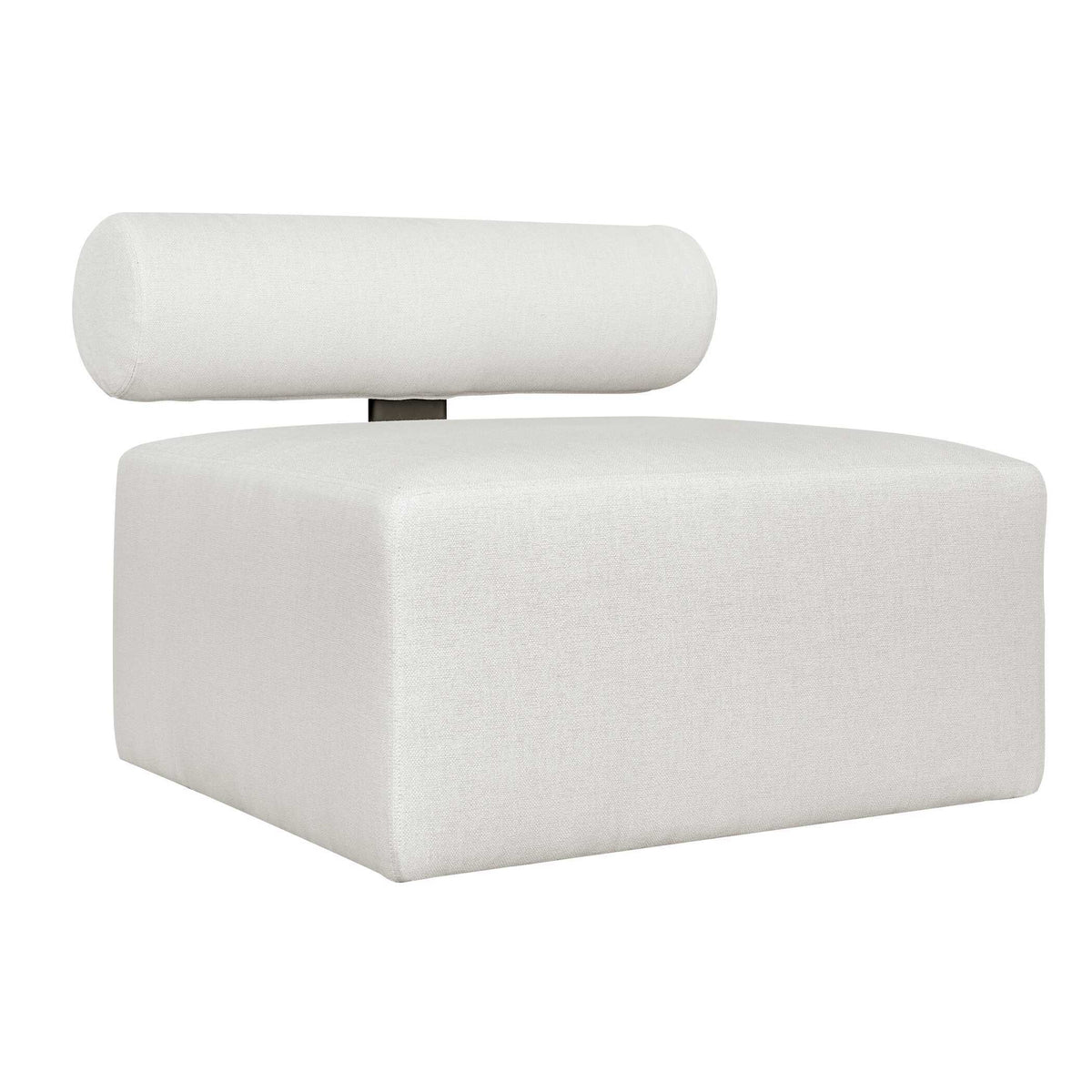 Bolster Back Armless Outdoor Sofa - White by Uttermost - View 10