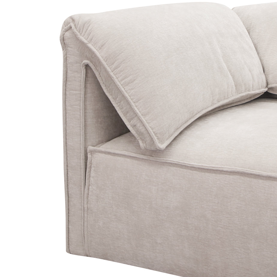 Gene - Modern Light Grey Fabric Modular Sectional Sofa-5-Piece Sectional - View Image 1
