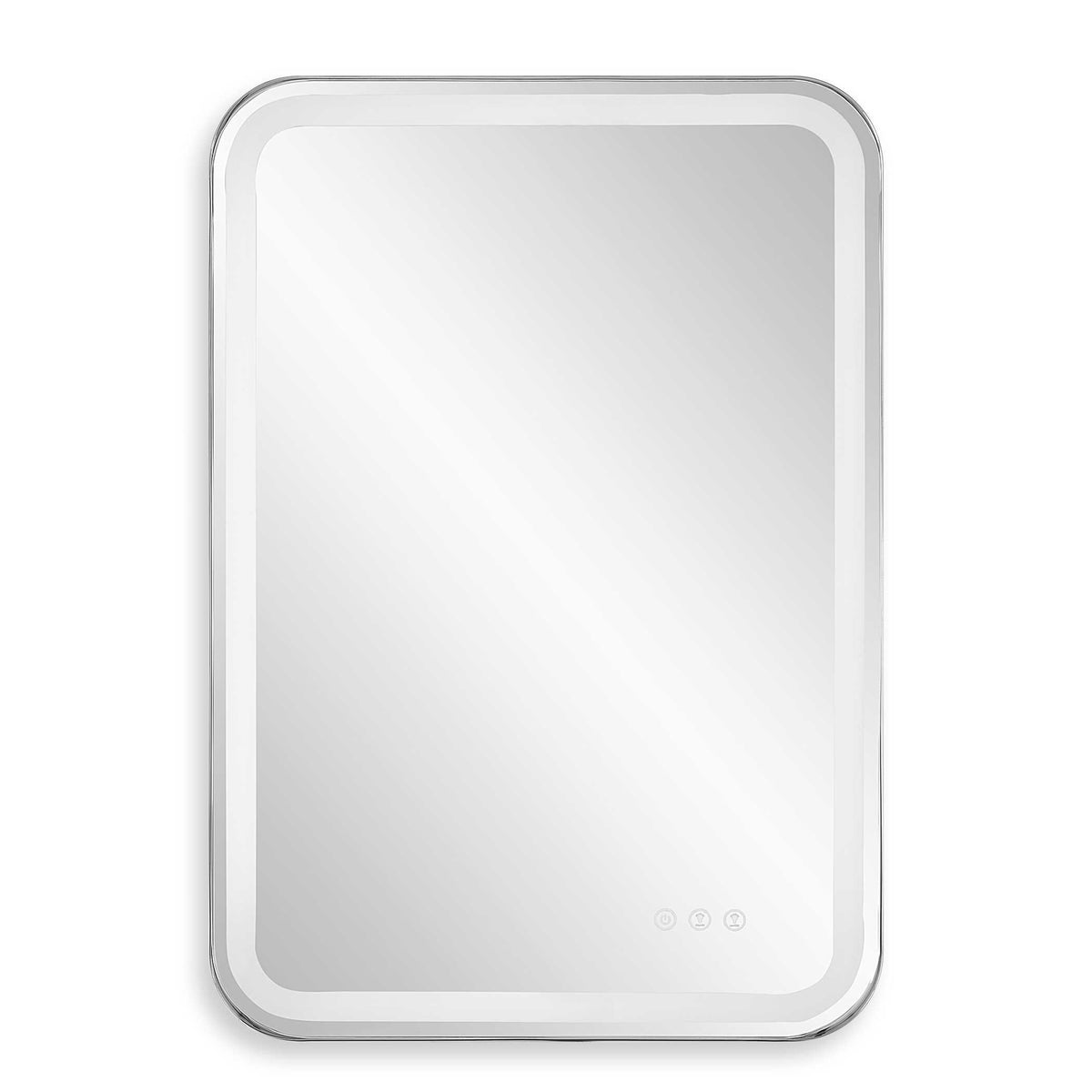 Crofton Lighted Large Mirror - Black by Uttermost - View 1