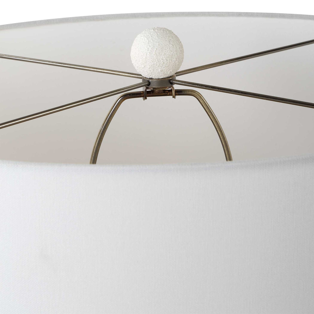 Vida White Table Lamp by Uttermost - View 6