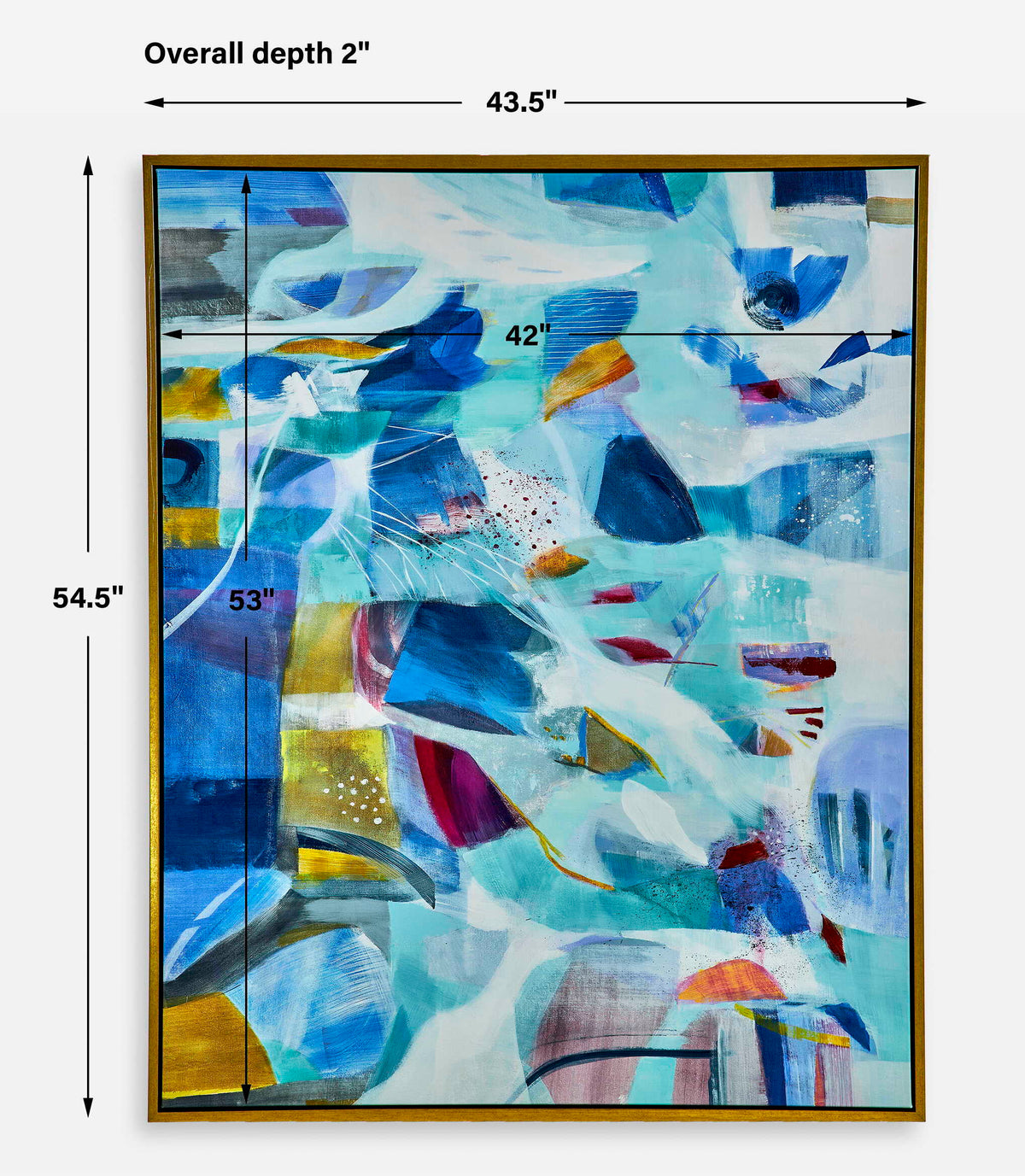 The Story Of Water Abstract Art - Blue by Uttermost - View 7