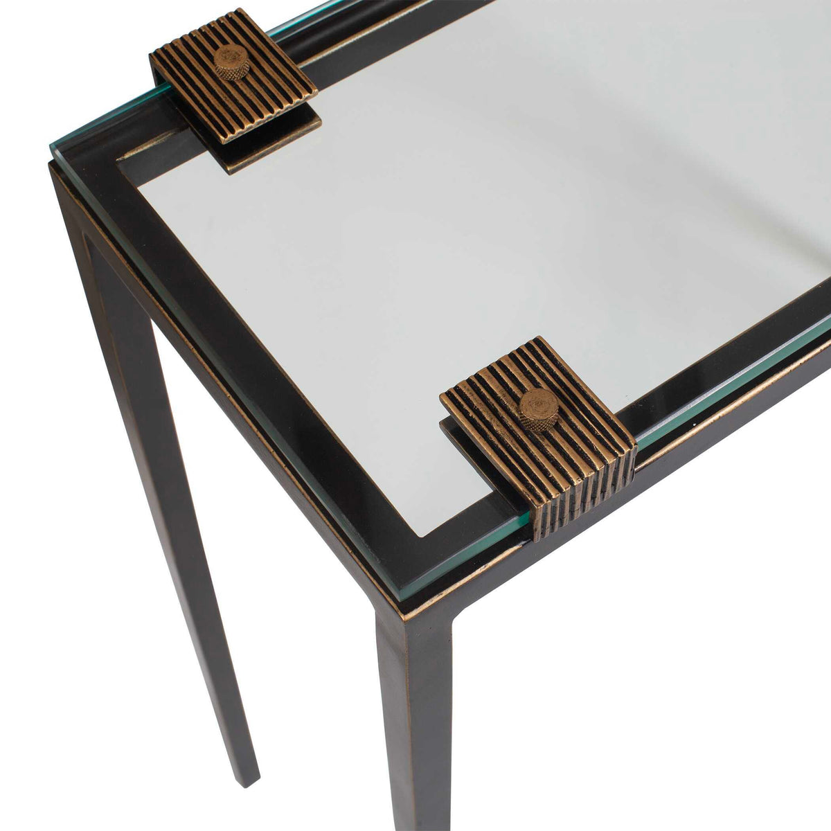 Averona Glass Top Accent Table - Bronze by Uttermost - View 5