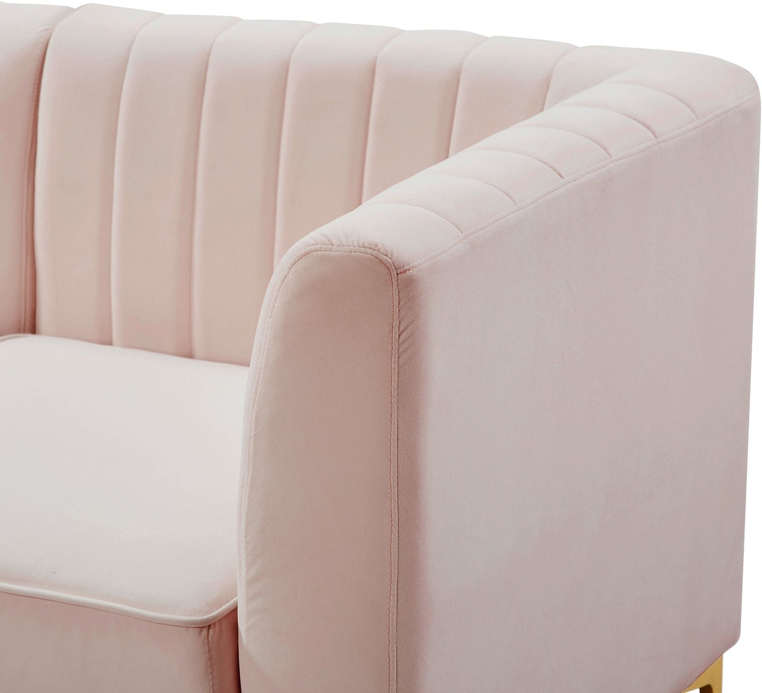 Alina - Modular Sectional 6 Piece - Pink - Fabric | Home Elegance USA