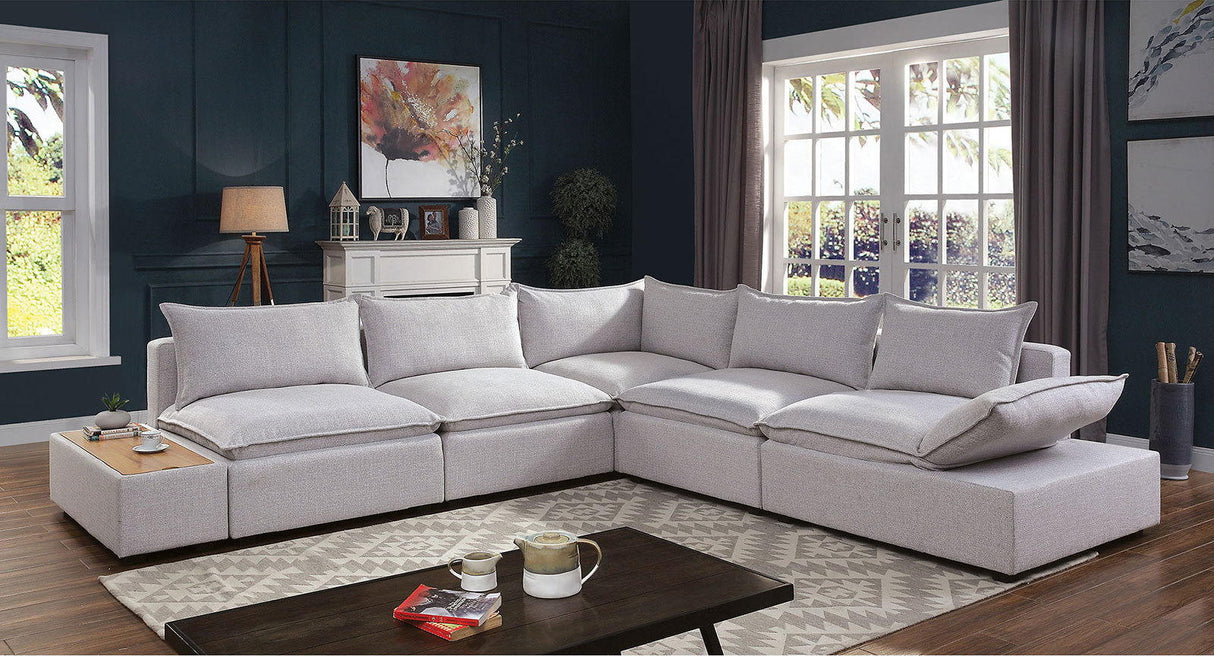 Arlene - Sectional - Light Gray | Home Elegance USA