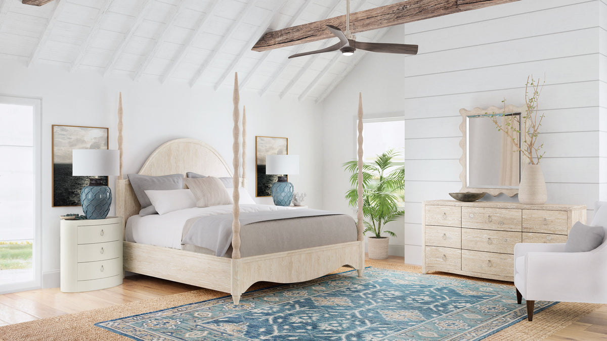 Serenity Bora Landscape Mirror - White by Hooker Furniture - View 3