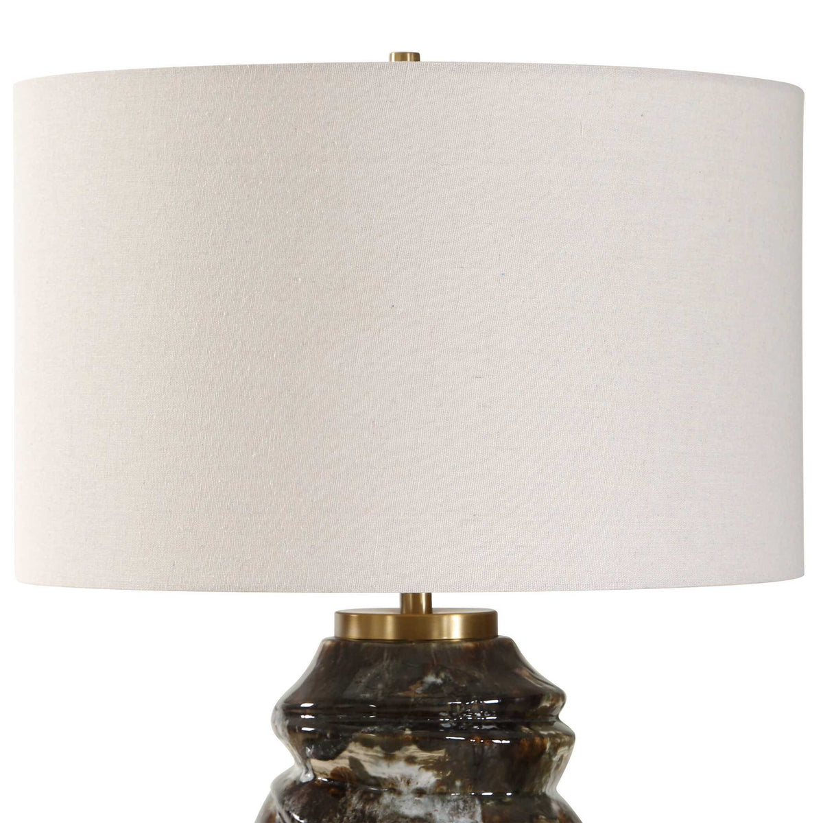 Cuoco Table Lamp Mottled Brown - Dark Brown by Uttermost - View 5