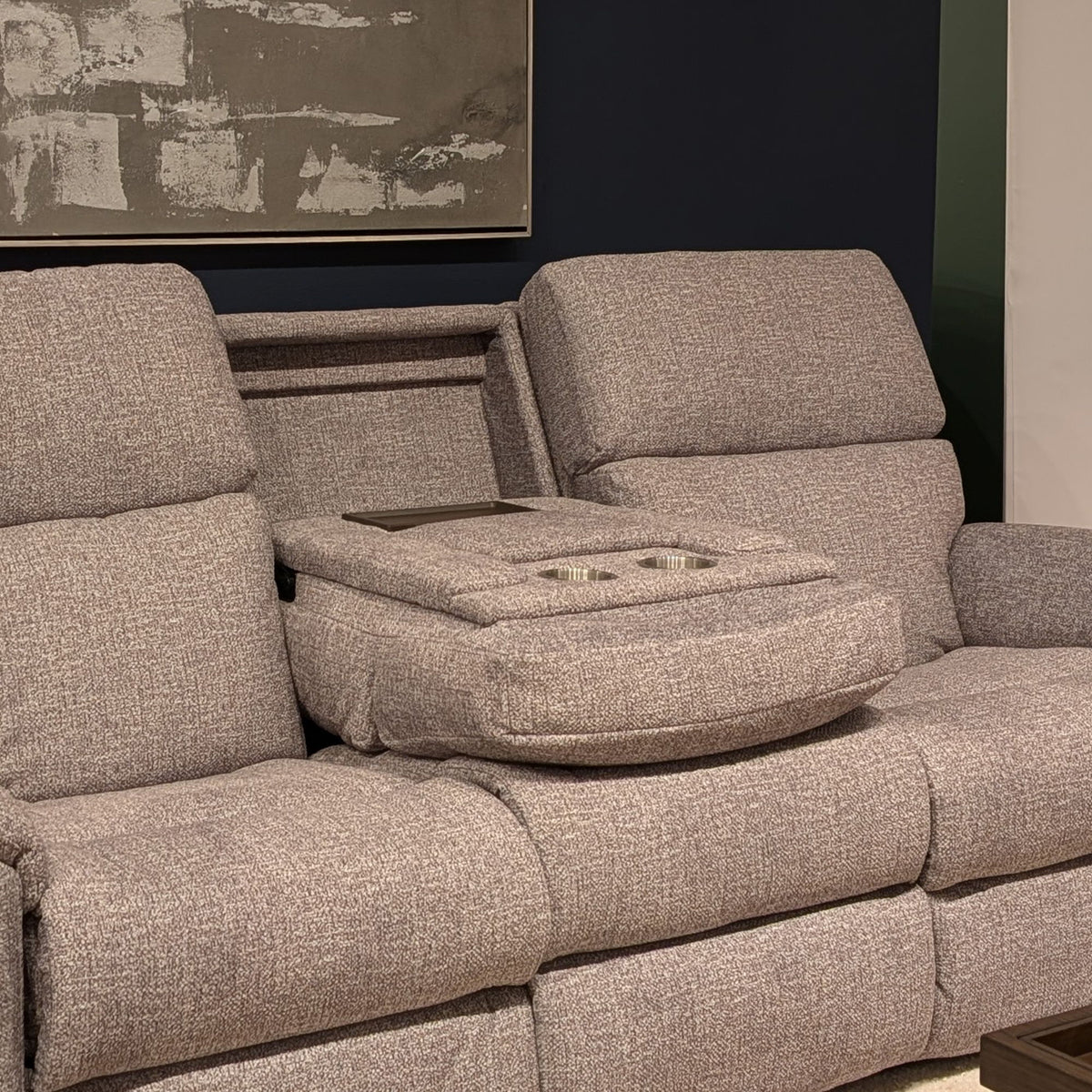Porter Transitional Power Reclining Sofa With Console & Power Headrests & Lumbar | Flexsteel