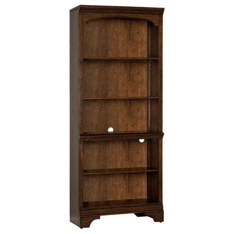 Bookcase - Hartshill 5-shelf Bookcase Burnished Oak