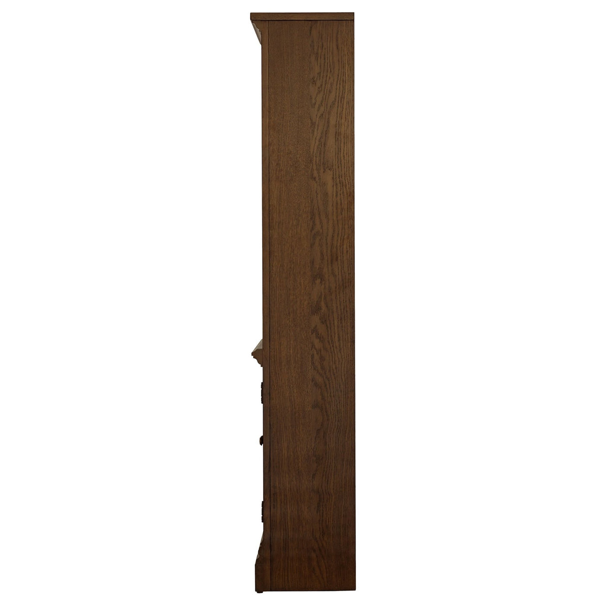 Cabinet Bookcase - Hartshill Bookcase with Cabinet Burnished Oak | Coaster | Home Elegance USA