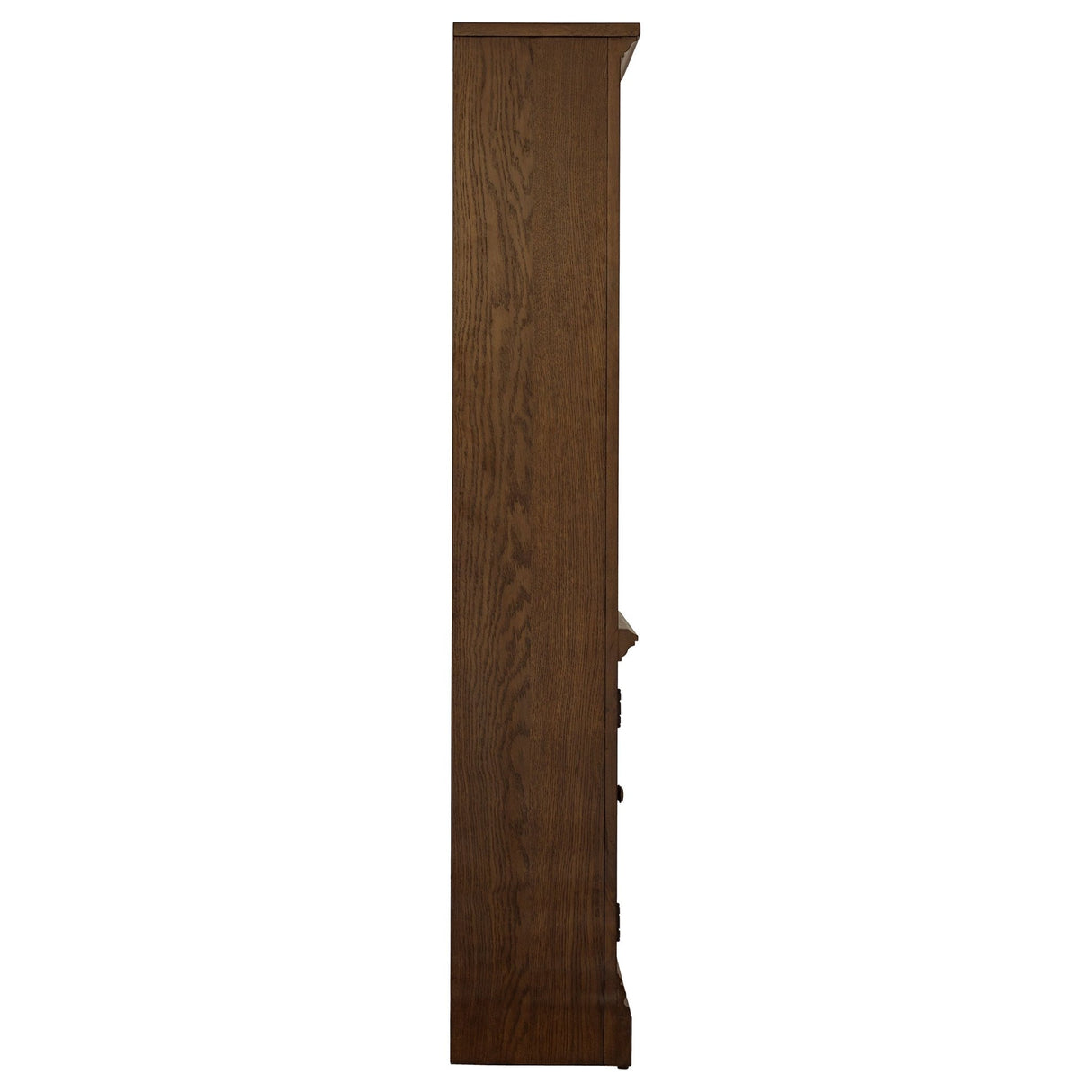 Cabinet Bookcase - Hartshill Bookcase with Cabinet Burnished Oak | Coaster | Home Elegance USA