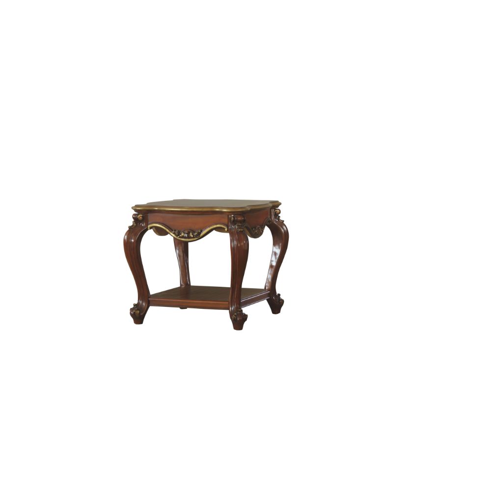 Acme - Picardy End Table 88222 Honey Oak Finish
