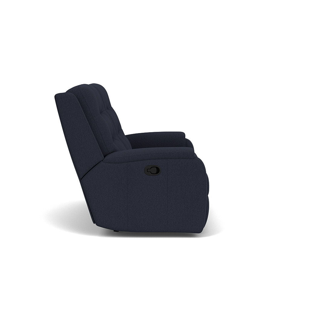 Arlo Transitional Leather Reclining Loveseat | Flexsteel