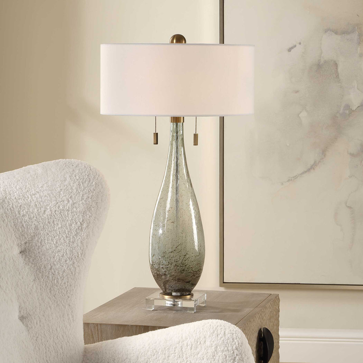Cardoni Table Lamp - Green by Uttermost - View 2