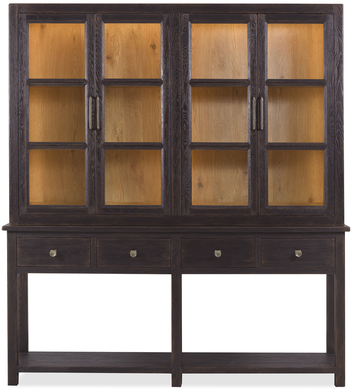 Driftwood Display Sideboard Burn Timber / Dark Brown - Black / Dark Brown by Hooker Furniture - View 9