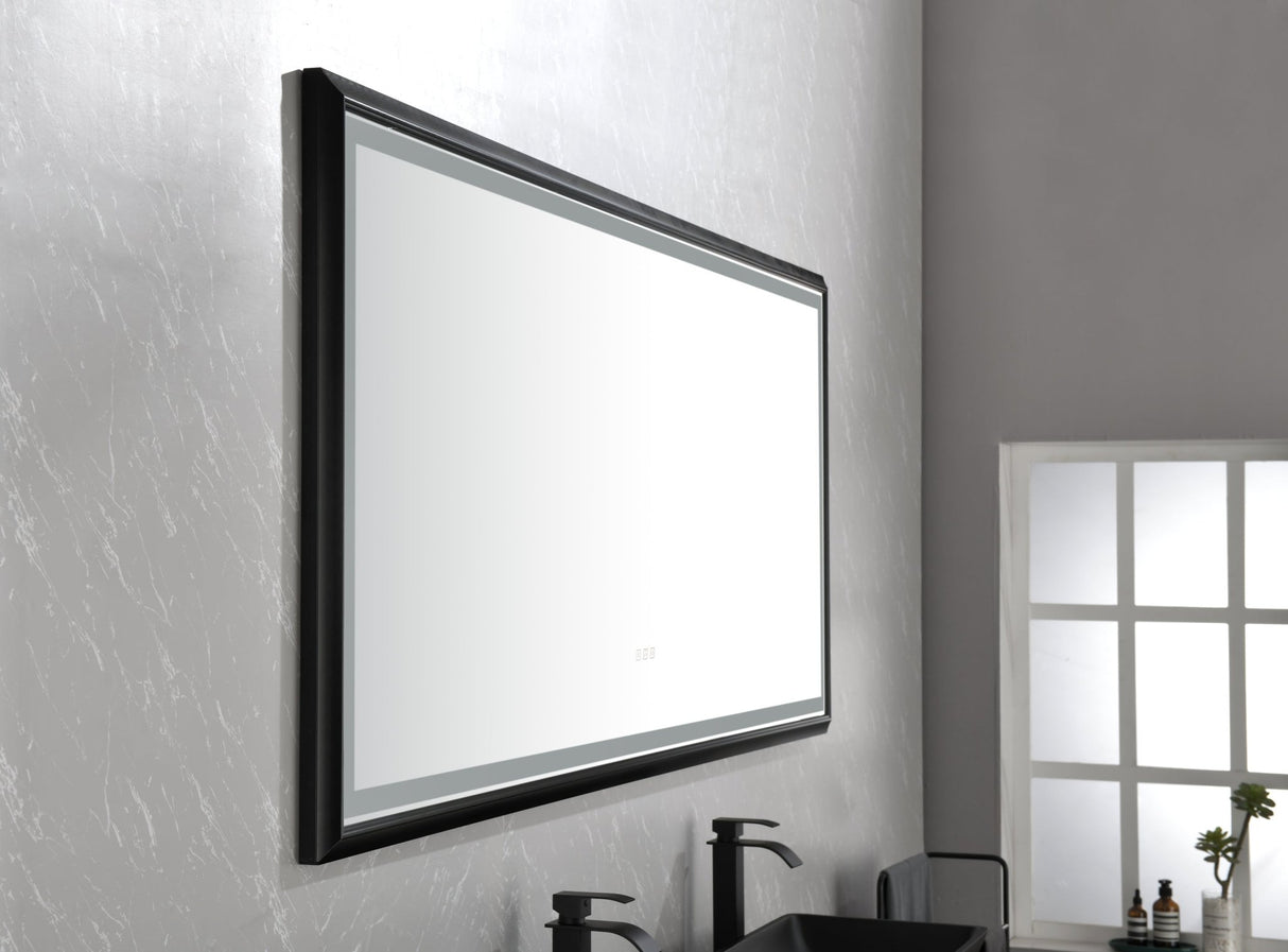88 in. W x 38 in. H Super Bright Led Bathroom Mirror with Lights, Metal Frame Mirror Wall Mounted Lighted Vanity Mirrors for Wall, Anti Fog Dimmable Led Mirror for Makeup, Horizontal/Verti | Home Elegance USA