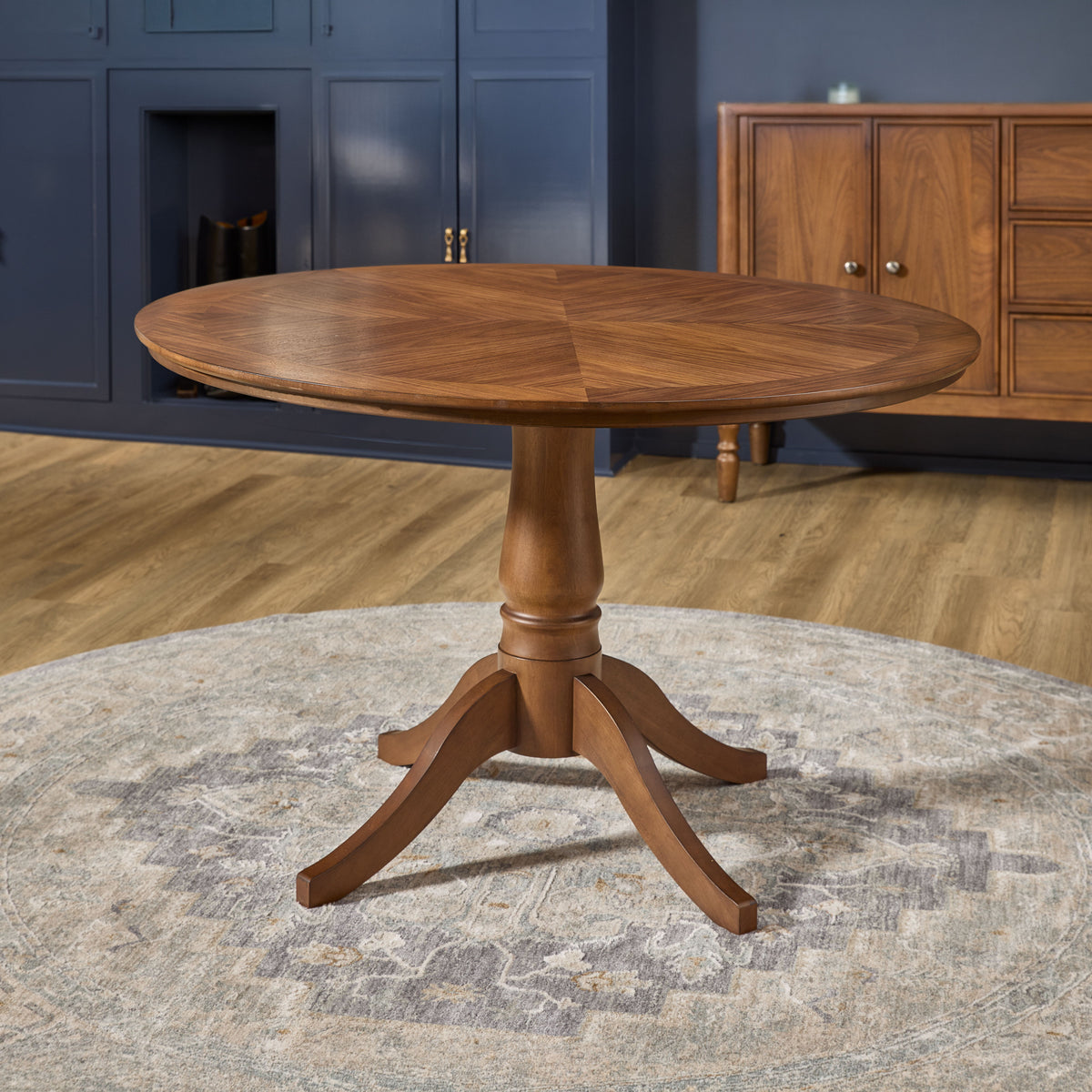 Azalea Round Dining Table - Walnut | Flexsteel