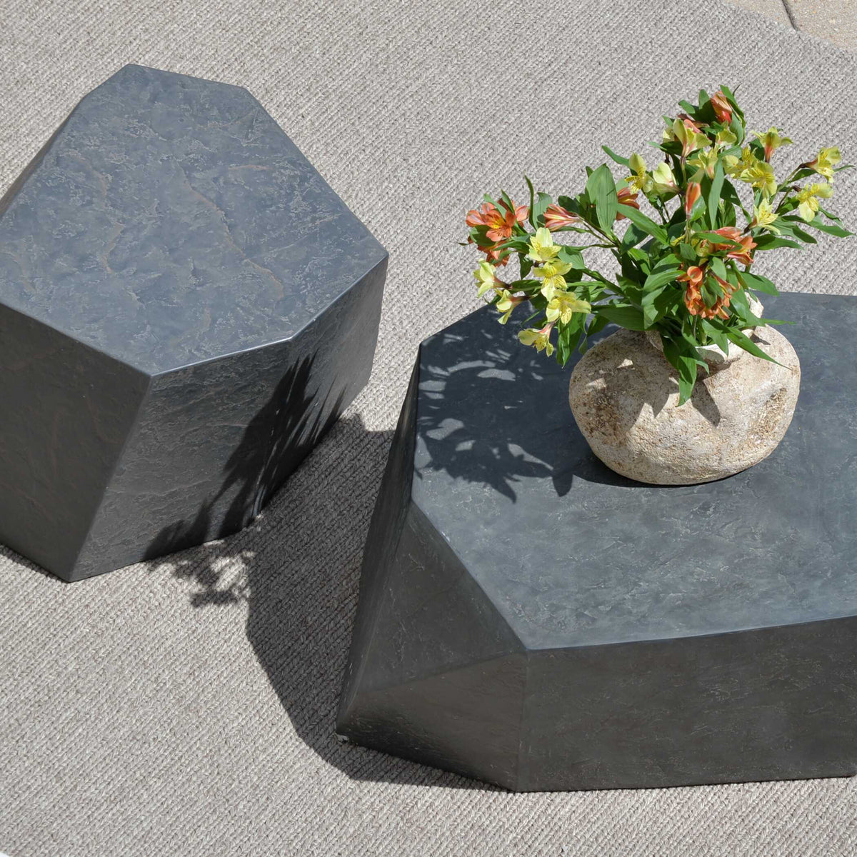 Parra Outdoor Coffee Table Slate - Black by Uttermost - View 14